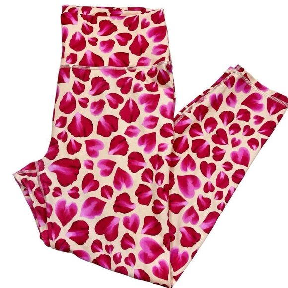 Fabletics Define PowerHold® High-Waisted 7/8 Legging Rose Petal Print Size XL - Picture 7 of 12